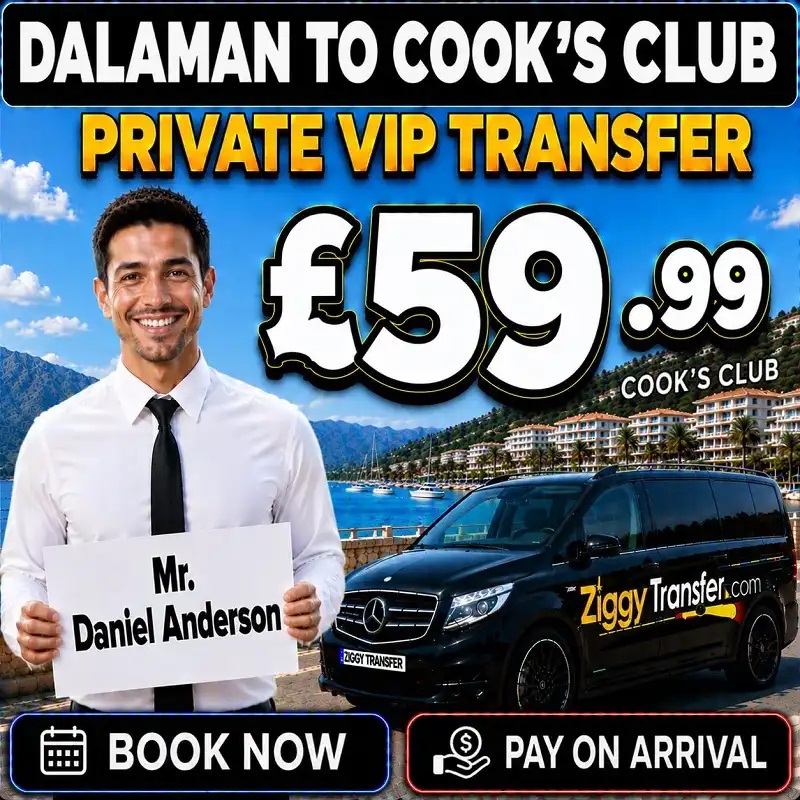 Dalaman Airport to Cook's Club Adakoy Private Transfer